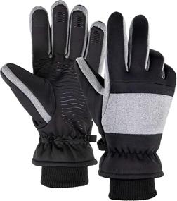 img 4 attached to 🧤 Enhanced SEO: Waterproof Insulated Touchscreen Breathable Windproof Men's Accessories from Gloves & Mittens