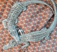 img 1 attached to Adjustable Snake And Crocodile Alligator Or Scorpion Chain Choker Collar Statement Bib Necklace Set In Fashion Silver, Gold, And Rose Gold For Women, Men, And Teens review by Elizabeth Rue