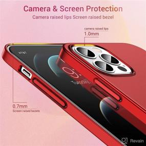 img 1 attached to 📱 CASEKOO Ultra Thin Matte Hard Plastic Case for iPhone 12 Pro Max (6.7 inch) - Slim Fit, Protective Cover with a Stylish Red Finish