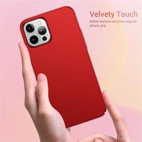 img 2 attached to 📱 CASEKOO Ultra Thin Matte Hard Plastic Case for iPhone 12 Pro Max (6.7 inch) - Slim Fit, Protective Cover with a Stylish Red Finish