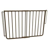 🚪 outdoor stairway special baby/pet gate - brown color logo