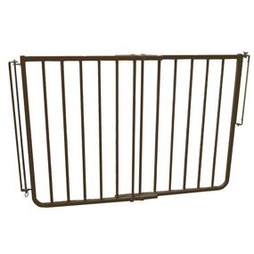 img 4 attached to 🚪 Outdoor Stairway Special Baby/Pet Gate - Brown Color