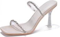 transparent square open toe stiletto high heels for women by cape robbin - the sexy and stylish shoe logo