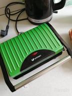 img 2 attached to Sandwich maker Kitfort KT-1609 Panini Maker, red review by Agata Paliga ᠌