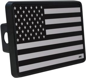 img 4 attached to USA American Flag Trailer Hitch Cover Plug - Patriotic Military Veteran Subdued Flag