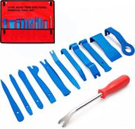 🛠️ versatile 12-piece pry bar and removal tool kit for auto trim, panel, dashboard, molding, audio/radio & upholstery - non-scratch nylon fiber, storage pouch included logo