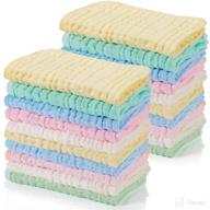 👶 absorbent baby wipes for boys and girls - muslin burp cloths 20 x 10 inches - multipurpose baby muslin washcloths, burping cloth diapers, and bibs - ideal for newborns - baby registry and shower essential логотип