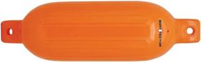 img 2 attached to 🚤 Shop Extreme Max 3006.7626 BoatTector Inflatable Fender Value 4-Pack - 4.5"x 16", Neon Orange