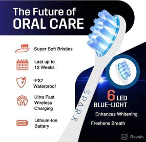 img 1 attached to Sparx Ultrasonic Toothbrush Electronic Rechargeable Oral Care