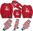 get festive with nilikastta's matching family christmas pajamas in xmas elk snowflake red black plaid pjs women men's sleepwear set logo
