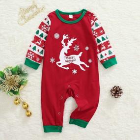 img 3 attached to Get Festive With Nilikastta'S Matching Family Christmas Pajamas In Xmas Elk Snowflake Red Black Plaid PJs Women Men'S Sleepwear Set