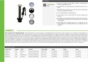 img 2 attached to Стальная зарядная станция Transolid SA80051SS Sensio из нержавеющей стали с функцией всплывания