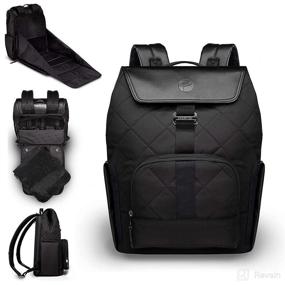 img 4 attached to PAPERCLIP JoJo Plus Diaper Bag Backpack 🎒 - Black, Large & Multifunctional - Eco-Friendly Design