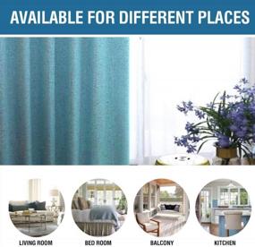 img 1 attached to H.VERSAILTEX 100% Blackout Curtains For Bedroom Thermal Insulated Linen Textured Curtains Heat And Full Light Blocking Drapes Living Room Curtains 2 Panel Sets, 52X84 - Inch, Teal Blue