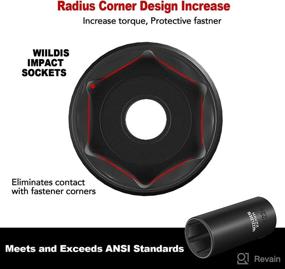 img 2 attached to 🔧 WIILDIS 3/8" Drive Impact Socket Set - 48 Piece Standard SAE and Metric Sizes: Perfect Gift for Mechanically Inclined Dads, Husbands, and Fathers