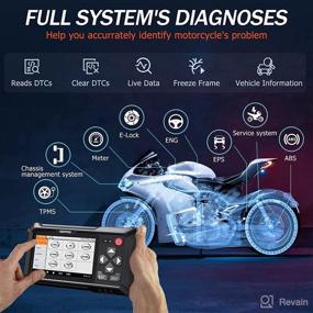 img 3 attached to 🛵 OBDPROG Moto 100 Motorcycle Diagnostic Scan Tool for Harley Honda Yamaha Victory Indian Polaris BRP Code Reader with Service Lamp Reset, All System Engine ABS Meter Scanner, Android 5” Touch Screen