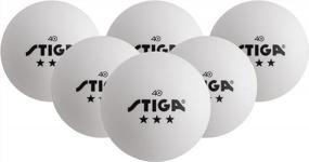 img 4 attached to STIGA 18-Pack Official Tournament 3-Star Table Tennis Balls