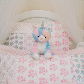 img 2 attached to GUND Shimmer Caticorn Plush Toy - Premium Stuffed Unicorn Cat For Ages 1+ - 9"" Multicolor