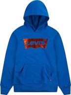 👕 levi's black batwing pullover hoodie for boys - fashion hoodies and sweatshirts for kids logo