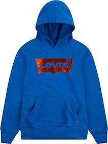 img 2 attached to 👕 Levi's Black Batwing Pullover Hoodie for Boys - Fashion Hoodies and Sweatshirts for Kids