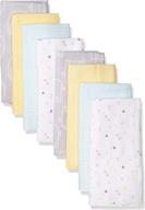 top-quality gerber unisex-baby 8-pack cotton flannel burp cloths for ultimate comfort and absorbency logo