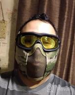 img 1 attached to 6" Foldable Half Face Airsoft Mesh Mask With Ear Protection And Military Tactical Lower Face Protection By OneTigris review by Ross Sugden