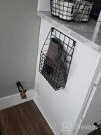 img 1 attached to Organize with Style: WantuSee 3 Pockets Hanging Magazine Rack, Versatile Wire Basket for Home, Bathroom, and Office review by Cody Michels