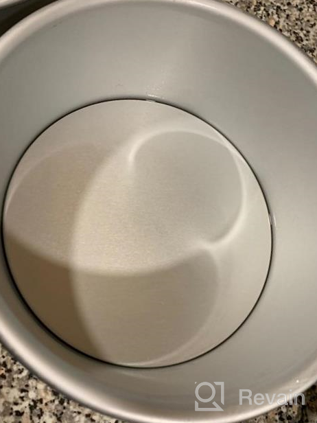 img 1 attached to Beasea Cake Pan 6 Inch Round, Removable Bottom Cake Pan Set Of 2, Nonstick Aluminum Alloy Cheesecake Pan Loose-Bottom Pan Cake Bake Pan For Oven Baking review by Jason Flores