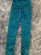 img 1 attached to 🧜 Loxdonz Kids Baby Girls Mermaid Fish Scale Stretch Long Leggings Tight Pants: Sparkle and Swim in Style review by Shrikant Ojo