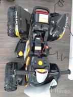 img 1 attached to Rollplay Powersport ATV 12V Electric 4 Wheeler Featuring Oversized Wheels With Rubber Tire Strips For Added Traction, Working Headlights, And A Top Speed Of 3 MPH, Black/Yellow review by Muleme Anderson