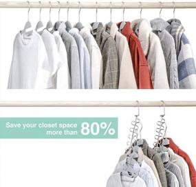 img 3 attached to Maximize Your Closet Space With KLEVERISE'S 20 Pack Stainless Steel Cascading Hangers