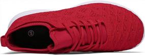 img 1 attached to Stylish Joomra Women'S 3D Woven Lightweight Athletic Sneakers For Maximum Comfort