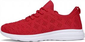 img 3 attached to Stylish Joomra Women'S 3D Woven Lightweight Athletic Sneakers For Maximum Comfort