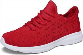 img 4 attached to Stylish Joomra Women'S 3D Woven Lightweight Athletic Sneakers For Maximum Comfort
