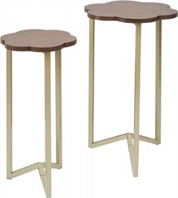 img 3 attached to Silverwood Daphne Nesting Accent Tables (2Pc), 17" DIA X 27" H
