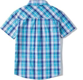 img 2 attached to Tronjori Short Sleeve Button Woven Boys' Clothing: Stylish Tops, Tees & Shirts for Boys!