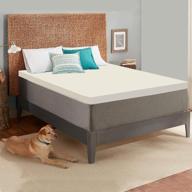 nutan twin size beige high density foam topper for ultimate mattress comfort logo