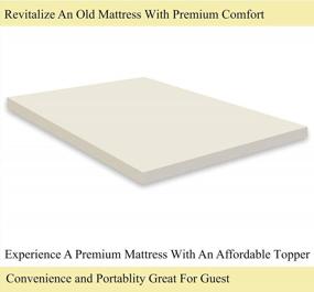 img 1 attached to Nutan Twin Size Beige High Density Foam Topper For Ultimate Mattress Comfort