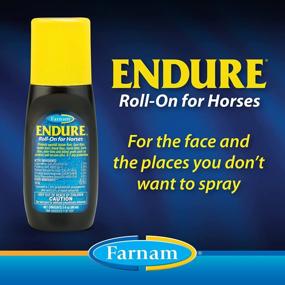 img 3 attached to Farnam Endure Fly Spray: 14-дневная защита лошадей в рулоне, устойчивом к поту, 3 унции