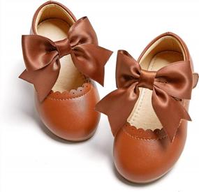img 4 attached to Cute Flat Mary Jane Dress Shoes For Toddler Girls - Perfect For School And Parties!