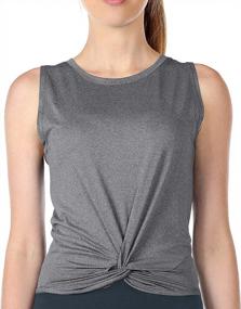 img 4 attached to Icyzone Women'S Workout Tank Tops - Stylish Athletic Yoga And Running Shirts For The Gym