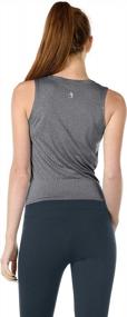 img 3 attached to Icyzone Women's Workout Tank Tops - стильные спортивные рубашки для занятий йогой и бегом в тренажерном зале
