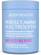 perfectamino electrolytes - complete electrolyte powder with perfect amino, sugar free (mixed berry, 30 servings) logo
