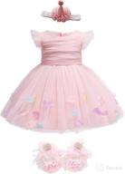 👗 glamulice baby girls lace party dresses: perfect princess wedding and birthday formal dress for toddler logo