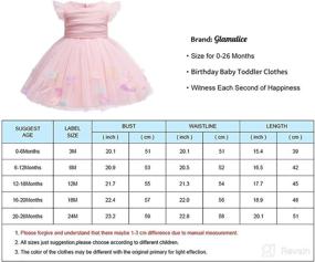 img 3 attached to 👗 Glamulice Baby Girls Lace Party Dresses: Perfect Princess Wedding and Birthday Formal Dress for Toddler