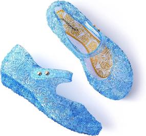 img 2 attached to 👑 JerrisApparel Princess Sandals: Perfect Cosplay Costumes for Girls' Shoes and Flats
