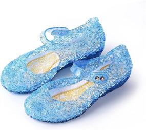 img 4 attached to 👑 JerrisApparel Princess Sandals: Perfect Cosplay Costumes for Girls' Shoes and Flats