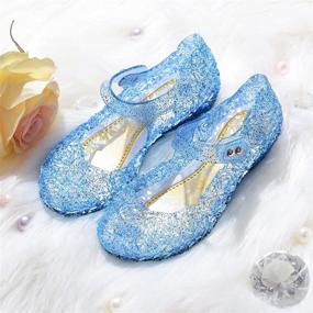 img 1 attached to 👑 JerrisApparel Princess Sandals: Perfect Cosplay Costumes for Girls' Shoes and Flats