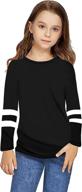 greatchy shirts sleeve crewneck t shirt girls' clothing at tops, tees & blouses logo