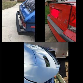 img 2 attached to 🚗 Universal Car Rubber Strip Bar Spoiler Tailfin Tail Fin Rear Wing Tailgate Hatchback - Fits Most Popular Cars (1.5m/4.92ft)